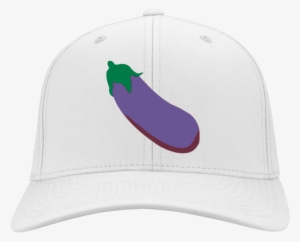 Eggplant Emoji Youth Embroidered Dri Fit Nylon Cap