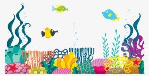 Sea Weed Coral Fish - Illustration