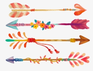 Image Stock Painting Arrow Transprent Png Free Download - Watercolor Arrow Clipart Transparent