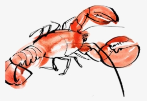 Lobster Seafood Painting Illustration - Lobster Art