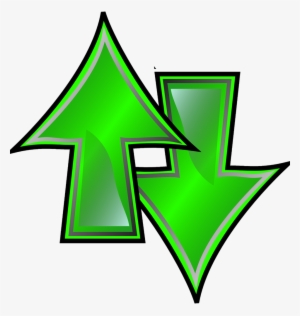 This Graphics Is Upwards And Downward Colors About - Arrow Up And Down Clipart