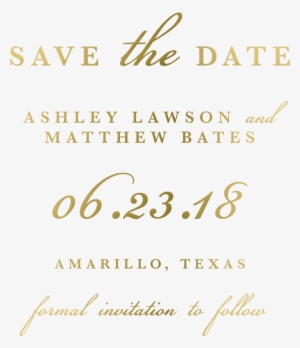 Save The Date, Formal Save The Dates, Simple Save The - Calligraphy