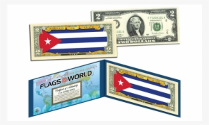Official Flags Of The World Genuine Legal Tender U - 2 Dollar Bill