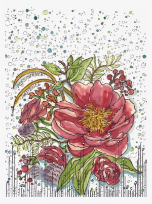 Detail Color Dot Bkgr Purple Ball Floral Combo - Color