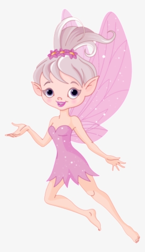 Cartoon Pink Fairy Fairy Pattern Decoration - Фея Вектор