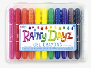 Little Wonder Coloring Gift Set For Girls - Rainy Dayz Gel Crayons - Set Of 12