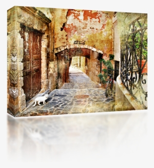 Greek Alleyway - Chania Crete Old Town