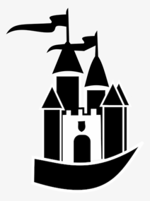 Cinderella Castle Silhouette Vector - Castle Clipart