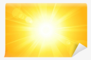 Bright Vector Sun With Lens Flare Wall Mural • Pixers® - Sun