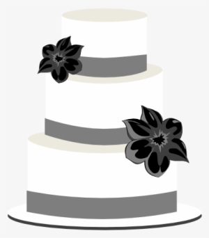 Wedding Cake Greyscale Clip Art - Wedding Cake Clipart Png