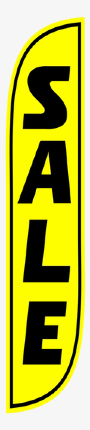 Sale Yellow & Black Feather Flag - Sale Feather Flag