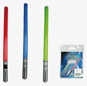 2 Inflatable Laser Swords - Green, Blue Or Red