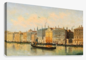 Gondel In Venedig Canvas Print - Gondola
