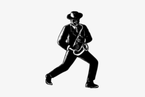 Jazz Musician Png File - American Jazz Silhouette
