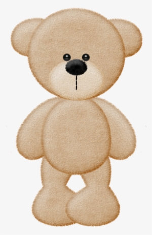 Brown Bear Teddy Bear Template, Bear Silhouette, Teddy - Ursinho Bege Desenho Png