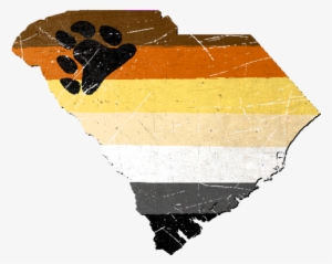 South Carolina Silhouette Bear Pride Flag - South Carolina