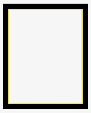 Black Frame With Yellow-gold Border - Black Page Borders Png