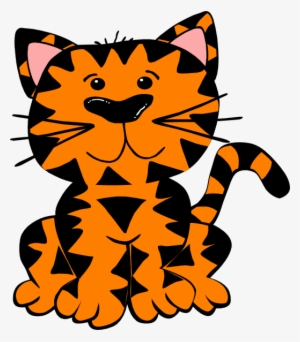 Tiger Clip Art - Cartoon Animal With No Eyes