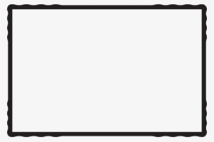 Simple Black Frame Png - White With Black Outline