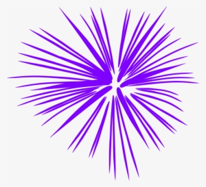 Clipart Black And White Download Purple Fireworks Clip - Transparent Background Firework Clipart