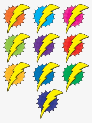 Tcr5842 Superhero Lightning Bolts Accents Image - Superhero Lightning Bolt Clipart