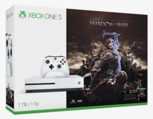 Xbox One S 1tb Middle-earth Hero Image - Xbox One S Shadow Of War Bundle