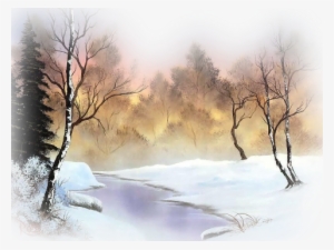 Tubes Paisagens - Paisajes De Nieve En Oleo