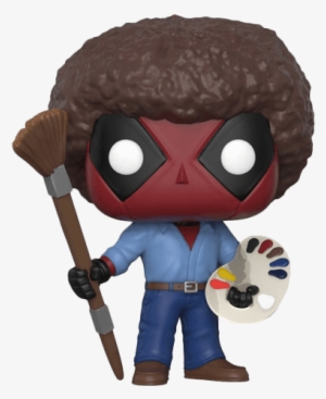 Deadpool Bob Ross - Bob Ross Deadpool Funko Pop