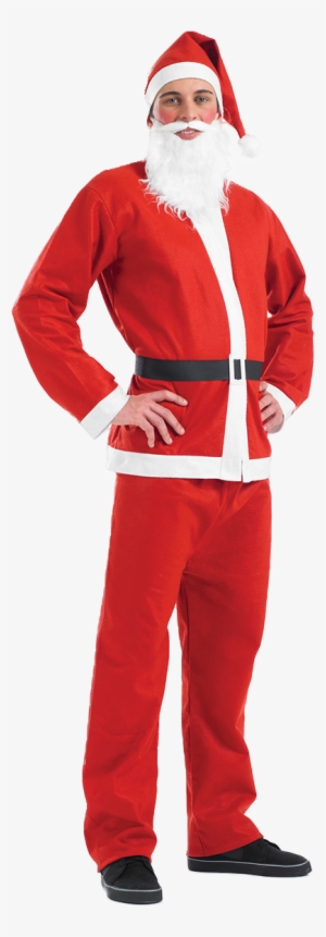 Adult Santa Suit Costume - Adult Mens Santa Suit Costume - Large - Christmas Fancy