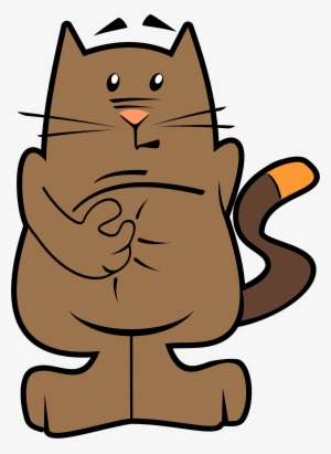 Big Image - Cat Litter Box Cartoon