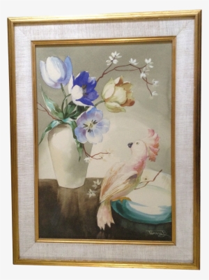 Tamara B, Painting, Salmon Crested Moluccan Cockatoo - Tamara B Artist