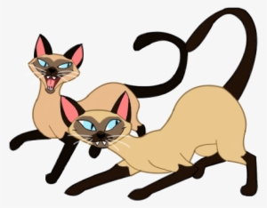 Siamese Cats From Lady And The Tramp - Siamese Cat Twins Cartoon