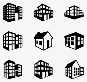 Vector Free Building - Office Build Icon Png