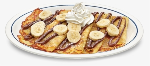 Four Delicate Crepes, Fresh Sliced Banana And Nutella® - Crepes Ihop