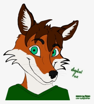 Digitalfox Head-shot [gift By Ashen] - Cartoon
