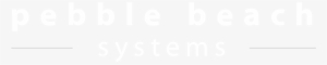 Pebble Beach Systems - Pebble Beach Logo White