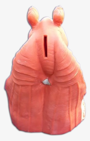 Back Of The Star Wars Episode 1 Jar Jar Binks Piggy - Frog