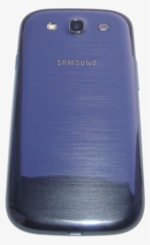 Samsung Galaxy S Iii Pebble Blue Back Tilted - Samsung Pebble Blue