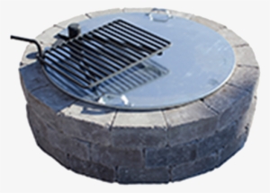 Necessories Fire Ring Cover - Necessories 34 In. Fire Pit Cover With Slot