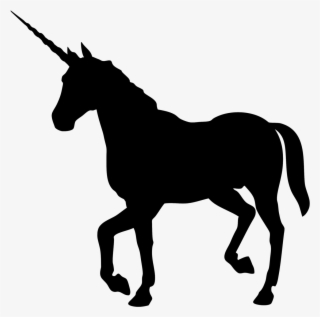 Unicorn Unicornio Remix Remixit Blackfreetoedit - Simple Unicorn Silhouette