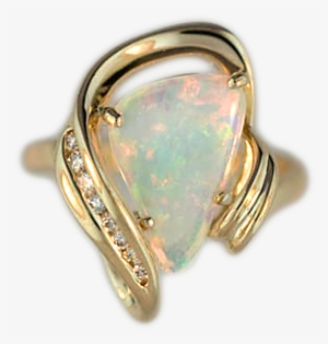 Ladies Australian Fire Opal Ring - Pre-engagement Ring