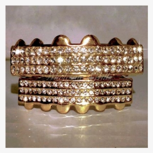 Grillz Or Fronts, Are Usually A Precious Metal Cover - Gold Plated Iced Out Grillz