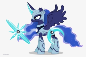 Luna In Armor By ~larsurus On Deviantart - Mlp Luna In Armor
