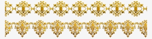 Clip Art Library Flower Pattern Transprent Png Free - Golden Borders