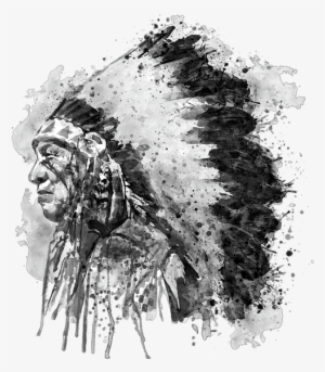 Bleed Area May Not Be Visible - Native American Face Art