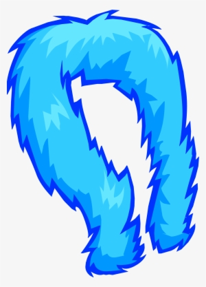 Blue Feather Boa Icon - Club Penguin Boa