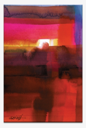 Watercolor Abstraction - Artist Lane 02sc - P2631 Back Beach 2