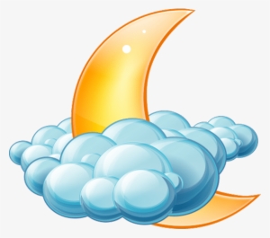 Free Cloud Icons Png - Partly Cloudy At Night