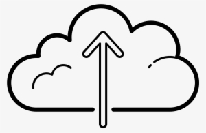 Upload To Cloud Icon - Line Art