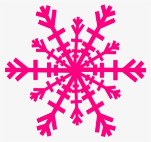 Pink Snowflake Border Clipart 4 By Scott - Pink Snowflake Transparent Background
